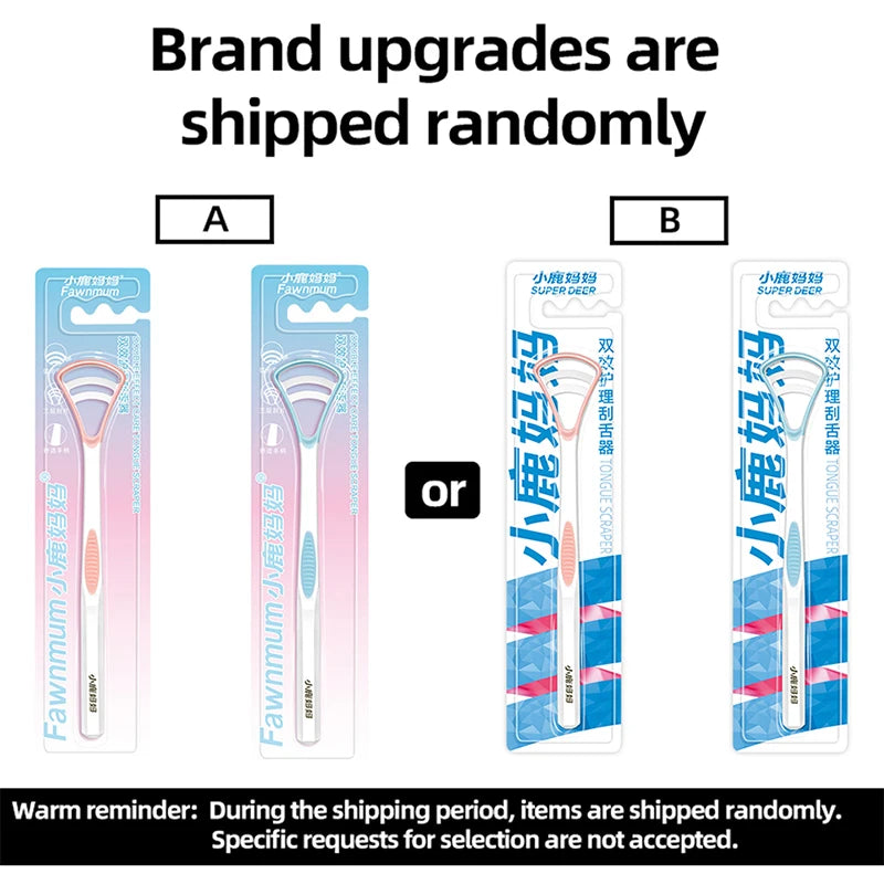 Fawnmum Silicone Tongue Scraper 1Pcs Macaron Color Tonger Brush Cleaning Tools Toothbrush Oral Care Fresh Breath Safe Clean