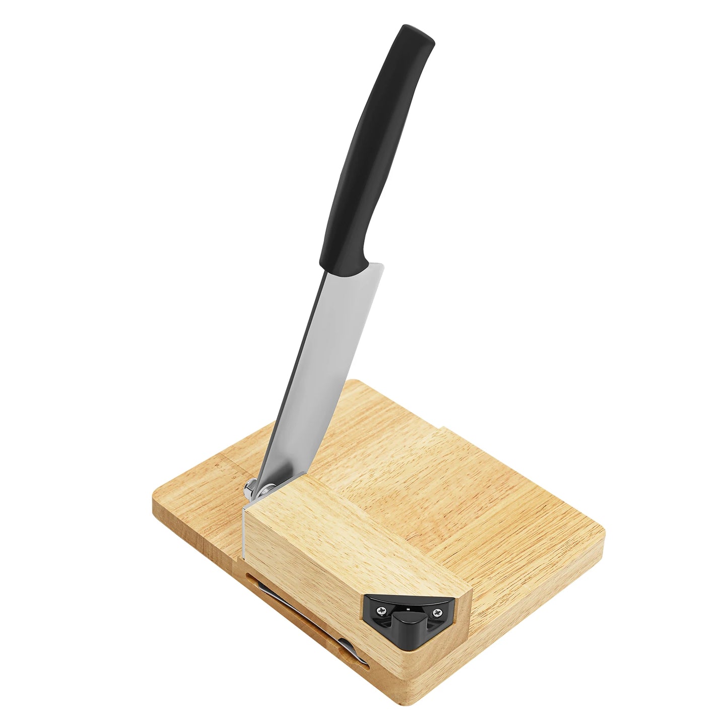 Manual Biltong Cutter & Beef Jerky Slicer Home Cutting Knife w/Oak Cutting Board Seat Guillotine