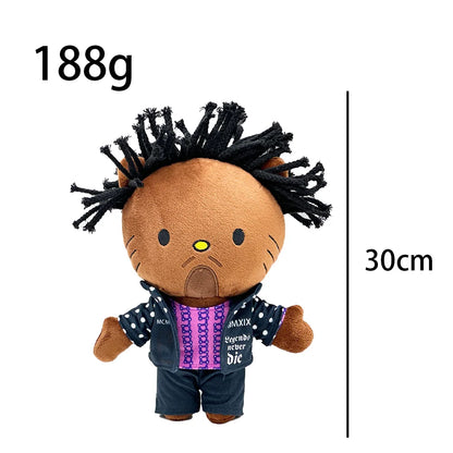 New Hello Kitty Ken Carson Rapper Trippie Taylors Plush Toy Doll with Clothes Stuffed Soft Plush Toys Fans Collect Gifts