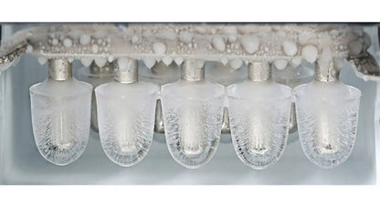 Commercial Ice Machine 25KG Desktop Multifunctional Bucket of Water Automatic Ice Machine Bullet-shaped Round Ice Home Appliance