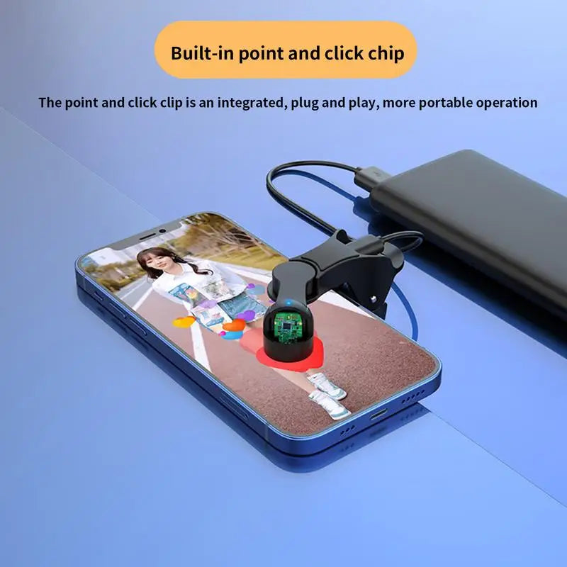 Auto Clicker for Phone Automatic Phone Screen Tapper, Simulated Finger Clicking USB Simulator forGaming, Shopping, Giving Like