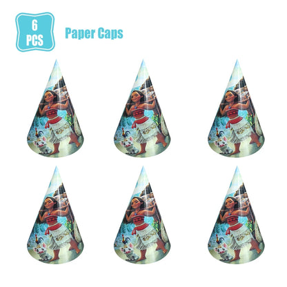 Moana 2 Birthday Party Decoration Supplie Vaiana Birthday Decoration Set Tableware Balloons Backdrop Plates Cups Baby Shower Toy