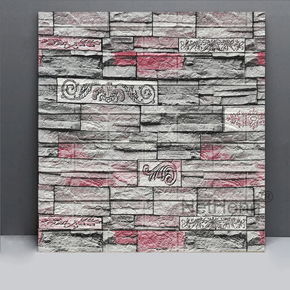 Waterproof Brick Stone Wallpaper Self Adhesive Vinyl Wall Decor Sticker 70*77cm
