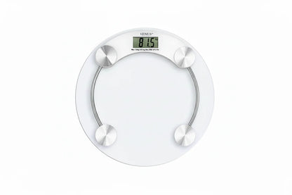 Transparent 180 kg Tempered Glass Body Eco-Friendly Durable Non-Slip Adjustable Bathroom Weighing Scale High Strain Gauge Sensor