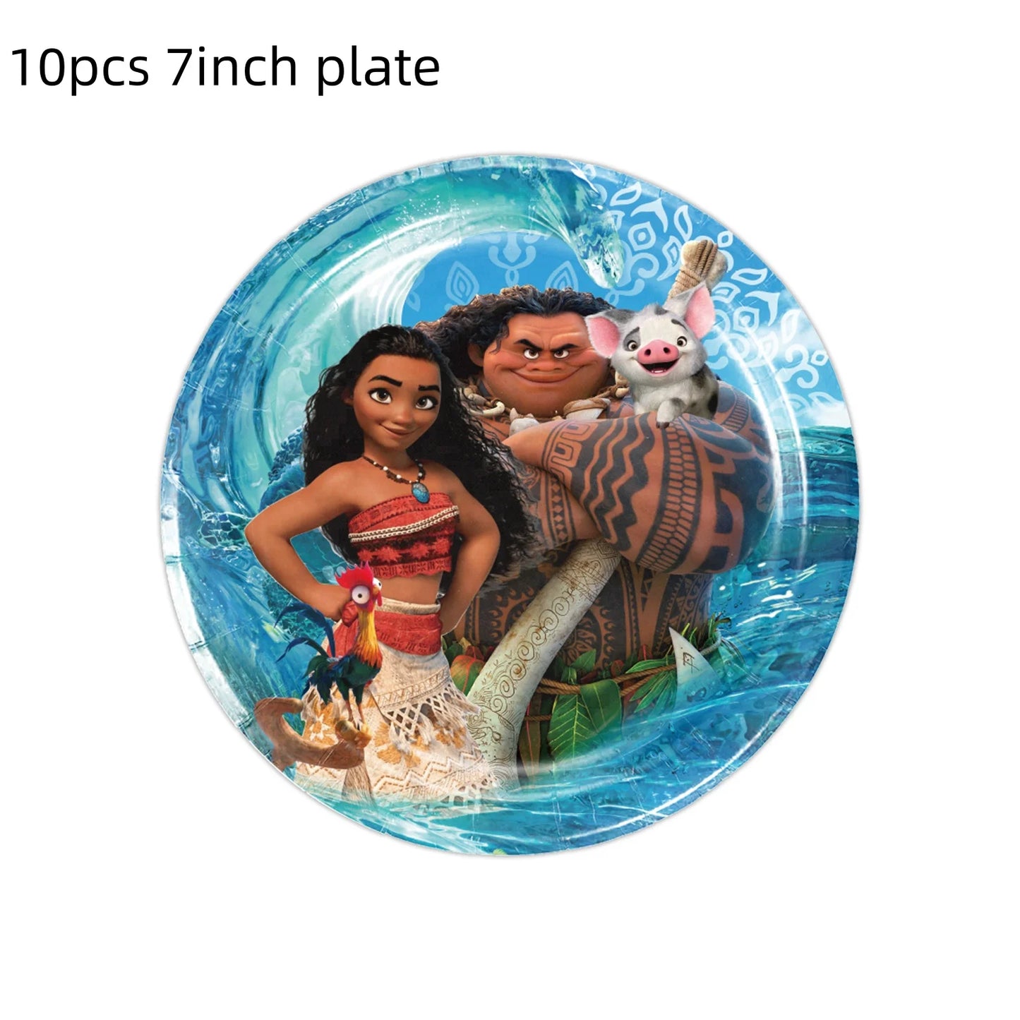 Disney Moana Birthday Party Decorations Supplie Moana Celebration Party Balloons Disposable Tableware Cup Plate Baby Shower Toys