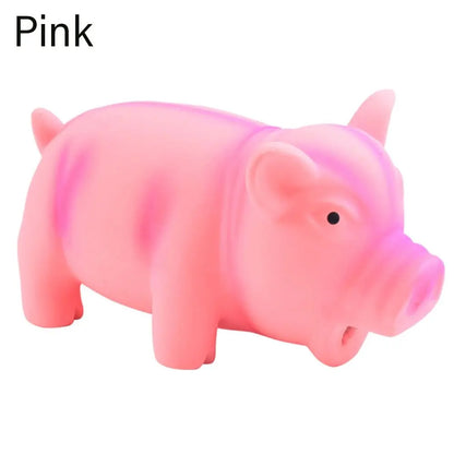 1PC Rubber Sound Pig Grunting Squeak Latex Pet Chew Toys for Dog Squeaker Chew Training Puppy Supplies Pet Products