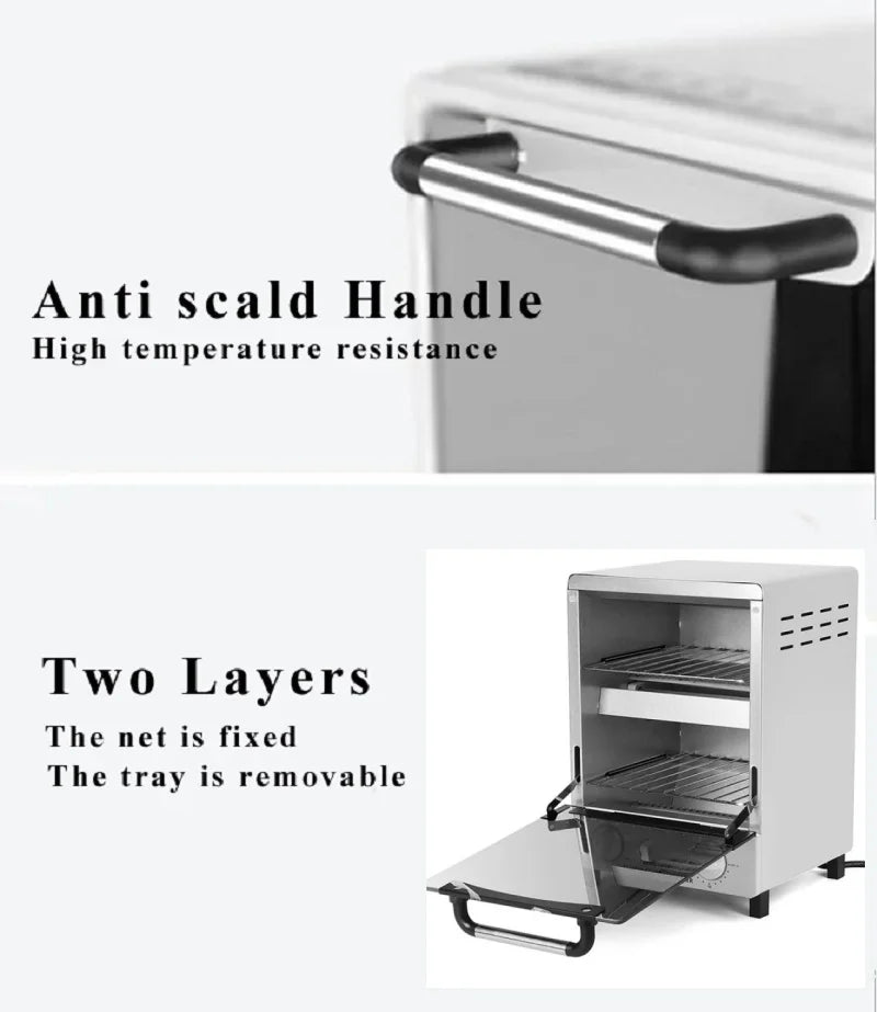 10L Nail Tool Sterilizer Large Capacity Multifunctional Dry High Temperature Sterilizer 1000W For Sterilizing Hair Salon Tool