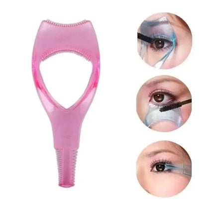Eyelash Tool 3 in 1 Makeup Mascara Shield Guard Curler Applicator Comb Guide Card Makeup Tool Beauty Cosmetic Tool 3 Color Lashe