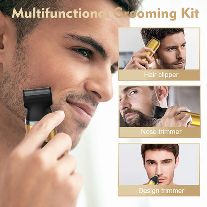 SEJOY Electric Hair Trimmer Kits,Men's Hair Clipper Professional Razor Nose Trimmer Reachageable Waterproof