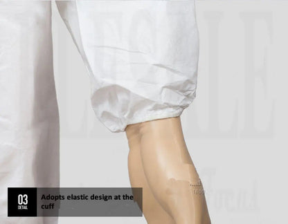 Disposable Breathable Dustproof Water Oil Resist Work Safety Clothing Anti Dust Spary Painting Decorating Labour Overall Suit