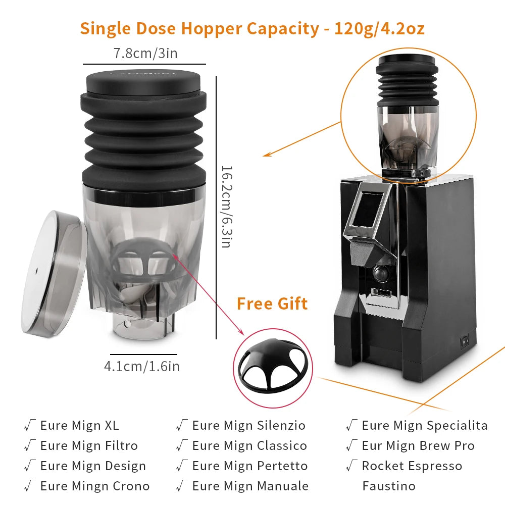 Coffee Beans Grinder Single Dose Hopper/Bellows Coffee Grinder Bean Bin Blowing Cleaning Tools For Eureka Mignon And Helios