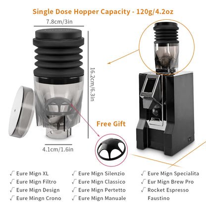 Coffee Beans Grinder Single Dose Hopper/Bellows Coffee Grinder Bean Bin Blowing Cleaning Tools For Eureka Mignon And Helios