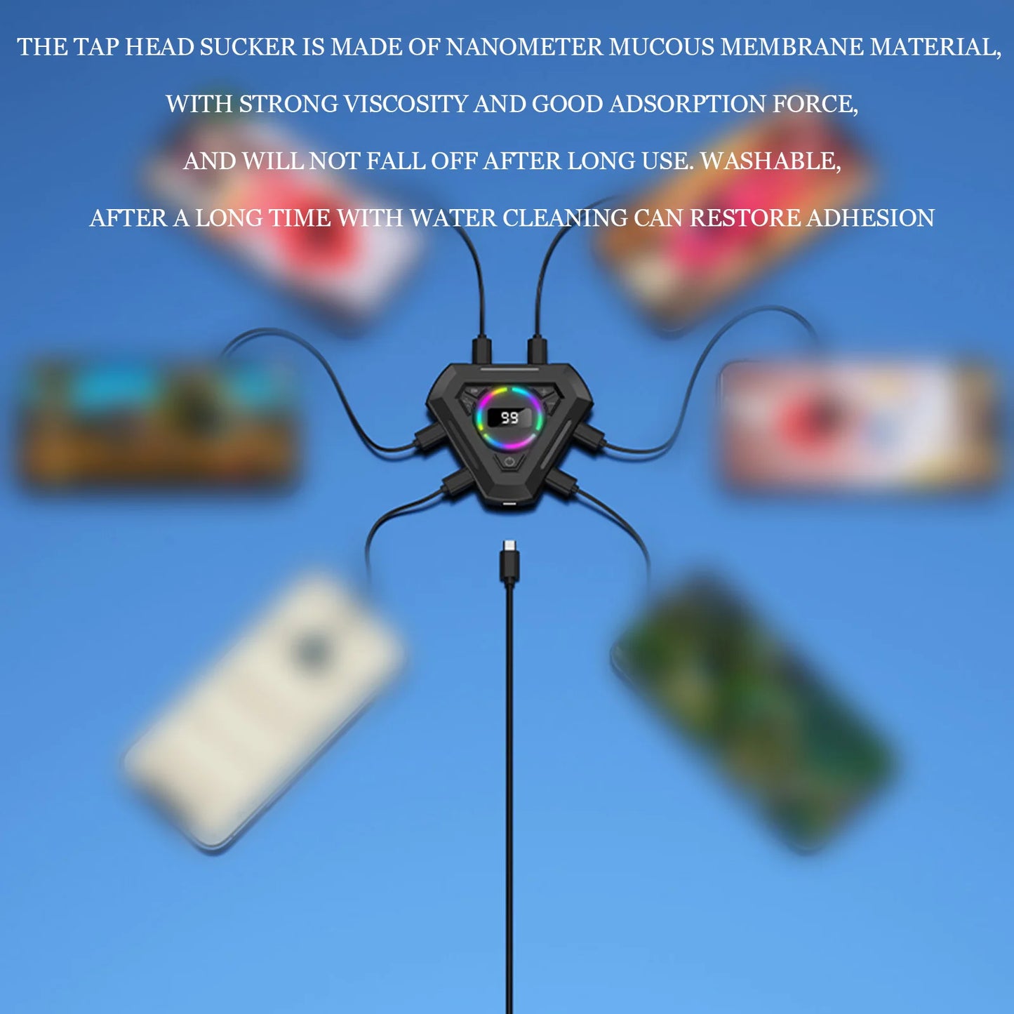 Universal Mobile Phone Screen Auto-clicker Device Physical Simulation Finger Click Game Tiktok Continuous Click for Smartphone L