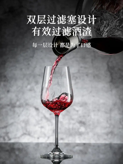 1500ML Iceberg Whisky Wine Decanter Handmade Lead-free Crystal Wine Pourer Carafe Thickened Wine Dispenser Pot Bar Accessories