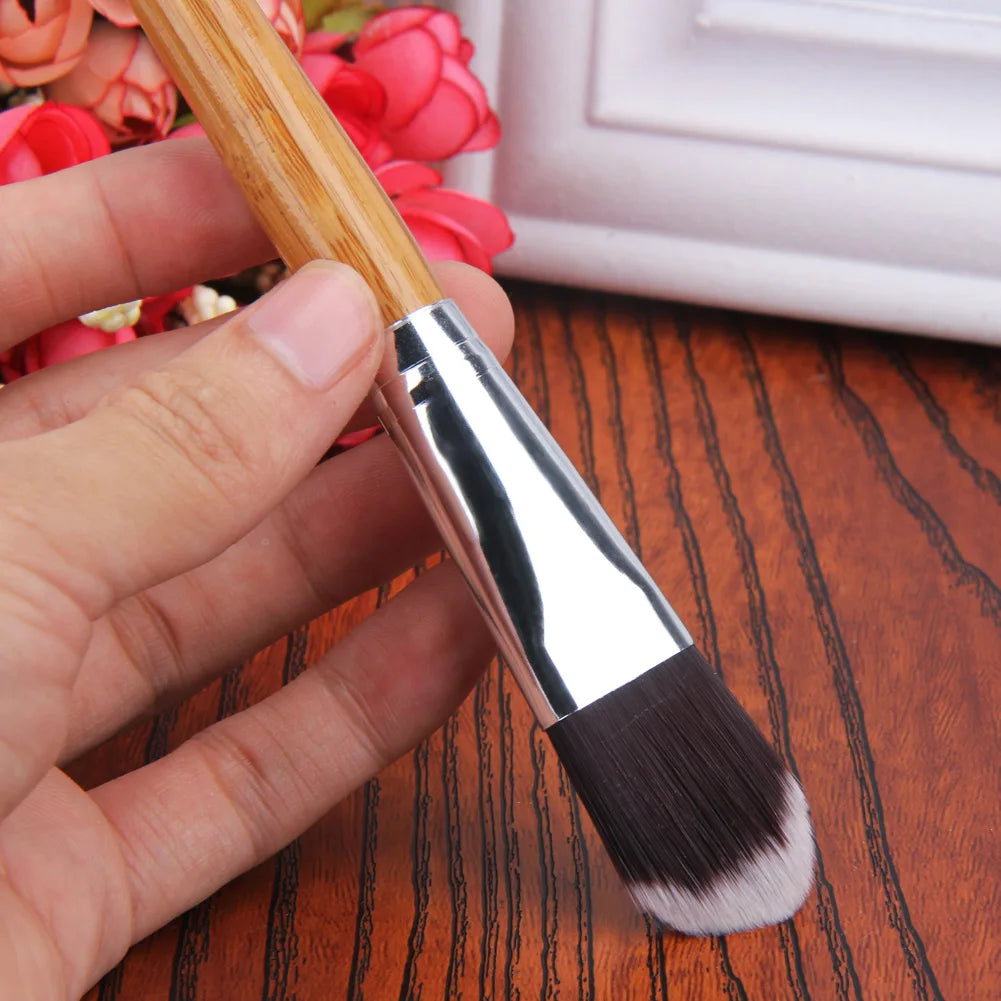 BB Creams Scrubber Multifunctional Foundation Liquid Applicator Bamboo Handle Reusable Valentine Day Gift Face Beauty Tool