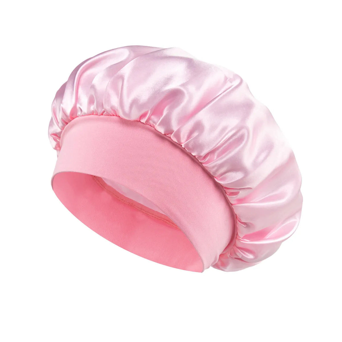 Silk Satin Lined Bonnet for Sleeping - Large Hair Bonnet for Long Hair Protection