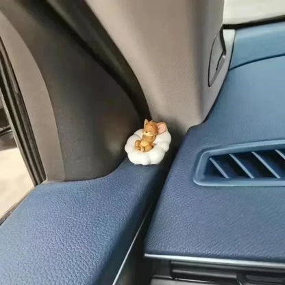 Cartoon Decoration Tom Cat Jerry Mouse Cat Ornament Cute Desk Decorations Adorable Figurines Toy Figures Car Home Decoration