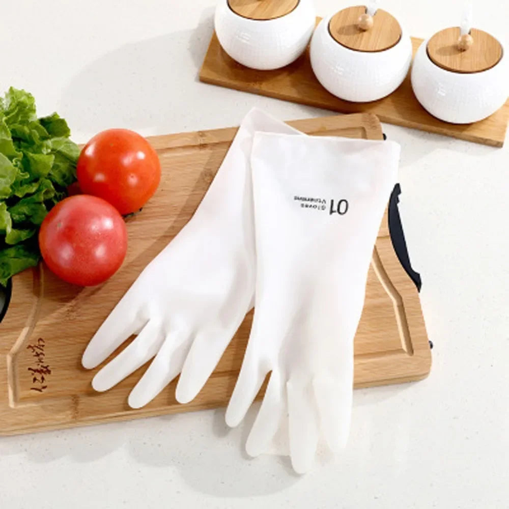 Waterproof Housework Cleaning Gloves Kitchen Cleaning Latex Laundry Dishwashing Gloves Wear Resistant Rubber Gloves
