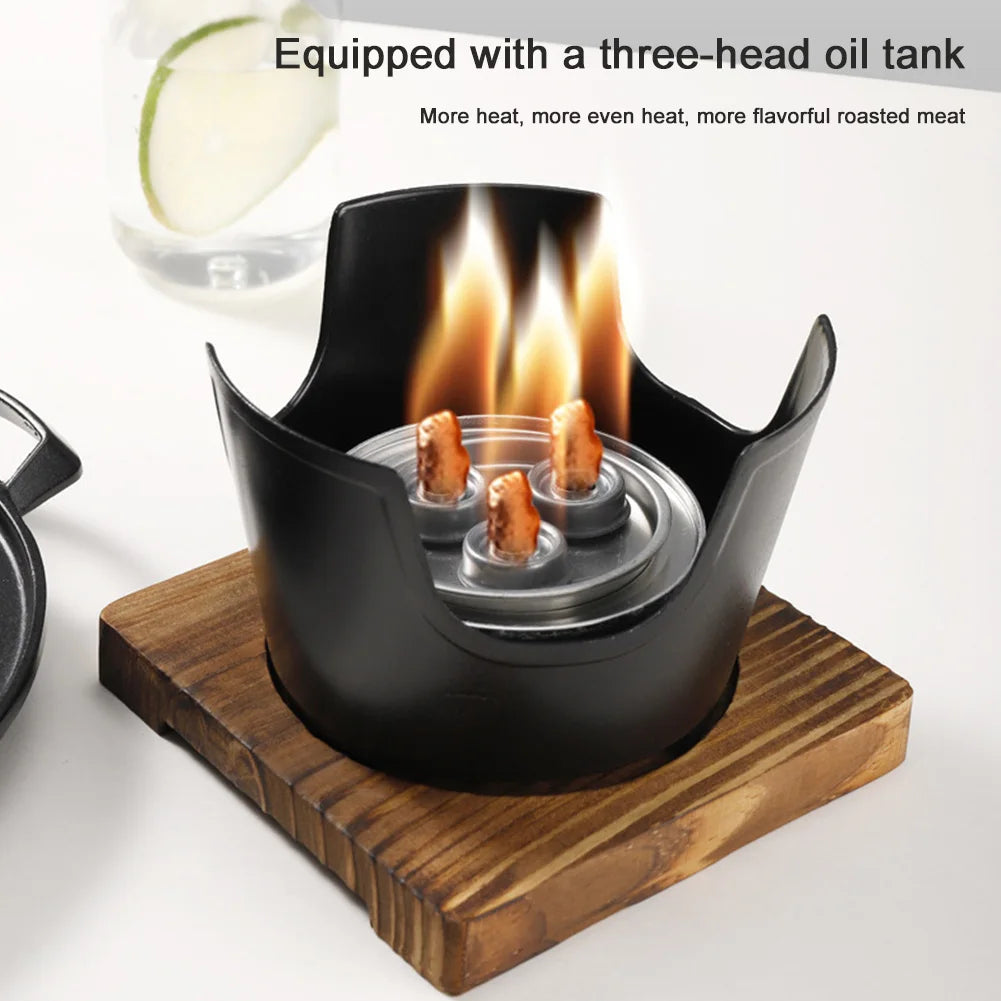 Japanischer Ein-Personen-Backofen, abnehmbarer japanischer Spirituskocher, tragbarer Mini-Grillherd, japanischer rauchfreier Spirituskocher