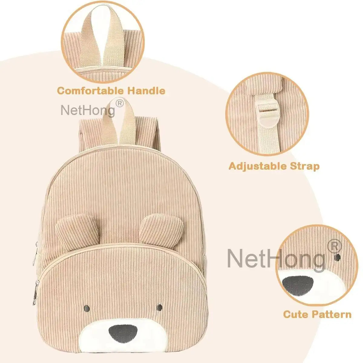 Bear/Dog Cartoon Backpack Large Capacity Student School Bag Cute Travel Gift~