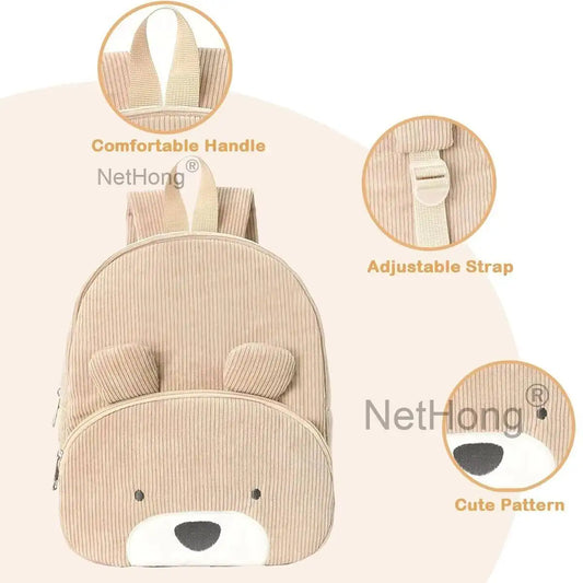 Bear/Dog Cartoon Backpack Large Capacity Student School Bag Cute Travel Gift~