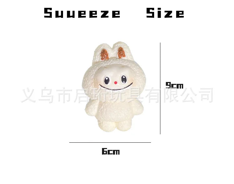 Taba Squshy Labbubu Blind Box Cute Squeeze Fidget Pendant Girl Gift Monster Office Party Games Slow Bounce Stress Relief Toys