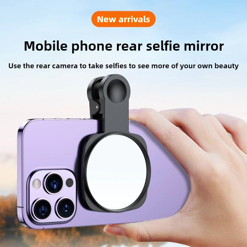 Smartphone Camera Lens Selfie Mirror Clip Kit for IPhone Smartphone Live Streaming Photo Video Selfie Vlog Accessories