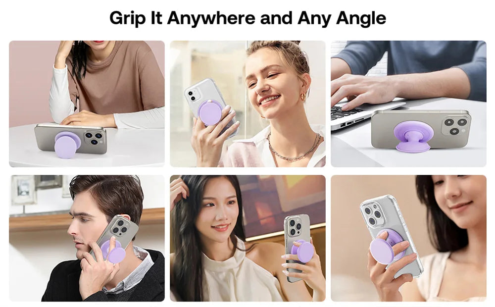 Grippopso Universal Magnetic Phone Socket Phone Holder Stand Silicone Grip Tok Mobile Phone Accessories Soporte for iPhone