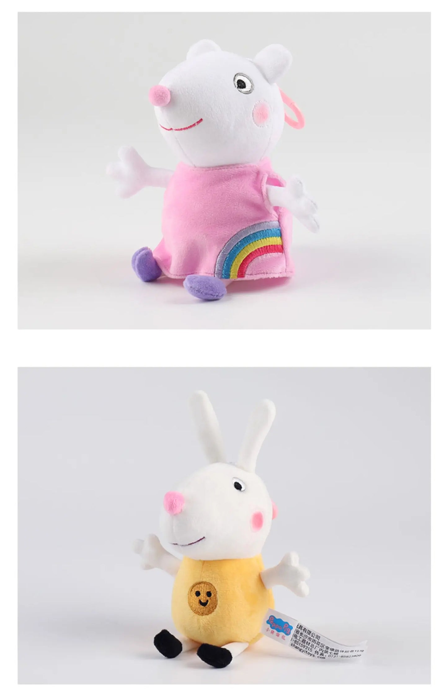 19cm 100% Genuine PEPPA PIG Stuffed Soft Doll Peppa George Zoe Suzy Rebecca Emily Danny Pedro bear Dinosaur Children Plush toy
