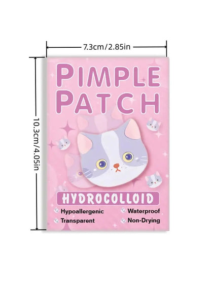 600pieces of cartoon cat acne patches, facial acne patches, concealer acne patches, and pimples patches. Ultra-thin and breathab
