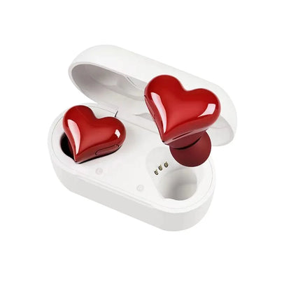 New  Heart Shaped Wireless Bluetooth Headphones Heart Shaped Earphones woman Earphone High Quality Heart Earbuds Girl Gift