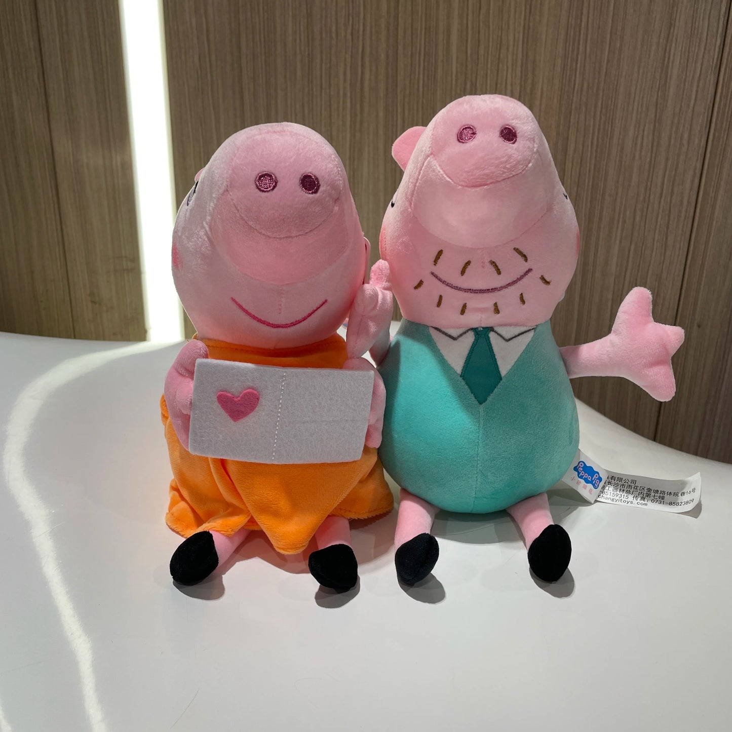 30CM Original Peppa Pig Page Pig Grandpa Pig Grandma Plush Toy Children Page Boy Girl Doll Peppa George Doll Birthday Gift
