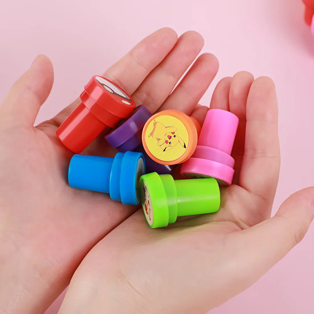 Pokemon Stamps Party Favors Pikachu Seal Stamps for Kids Classroom School Rewards Prizes Goodie Bag Gifts Birthday Party Gifts