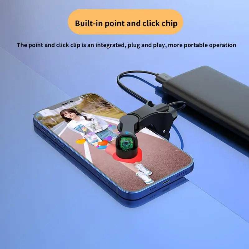 Auto Screen Clicker for Smart Phone Apps Video Live Streaming Gadget Smartphone Game Screen Touch Digital Tripods Tapper