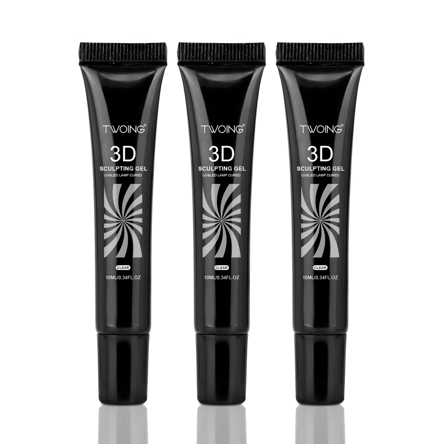 3pcs 3D Nail Art Gel - DIY Designs,Waterproof Sculpting gel，Waterproof Nail Art Design Gel for Intricate Carvings & Shapes 10ml