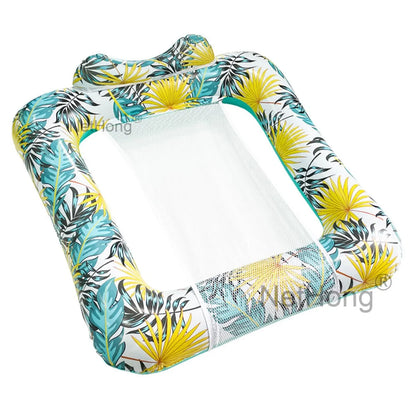 Inflatable Pool Floating Row Portable Float Bed Seat Adult Beach Party Swimming~