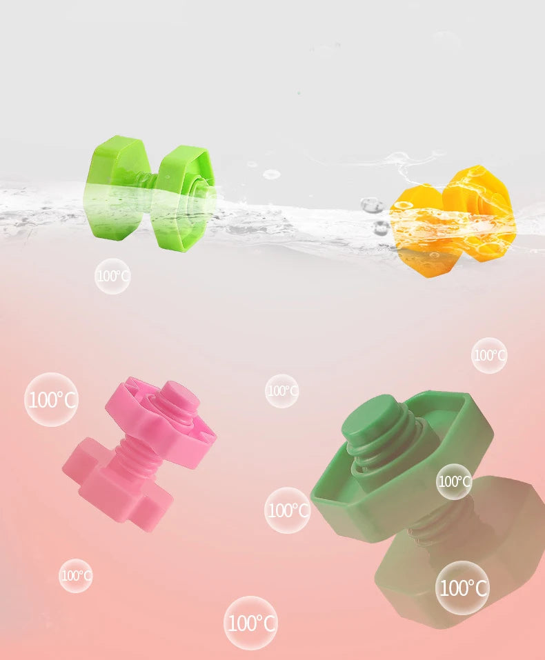 10/20pcs Set Screwing Building Blocks Creative Mosaic Puzzle Toys for Children Plastic Insert Nut Shape Boys Educational Toy