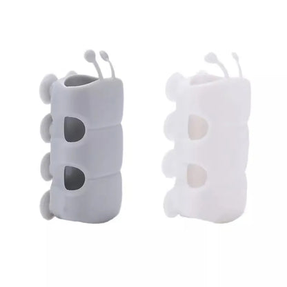 Saugnapfhalterung, Silikon-Duschkopfhalter, wiederverwendbar, abnehmbar, Wandregal mit fester Basis für Badezimmeraccessoires