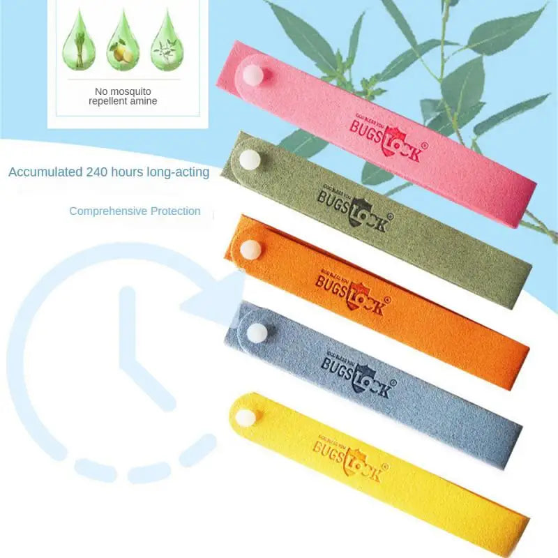 Bugslock Plant Essential Oil Bracelet Adult Children's Fragrance Anti-mosquito Hand And Foot Patch Mosquito Repellent Bracelet