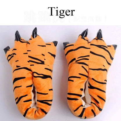 Kids Dinosaur Slippers - Cozy Animal Paw House Shoes for Boys & Girls | Cartoon Stitch Design