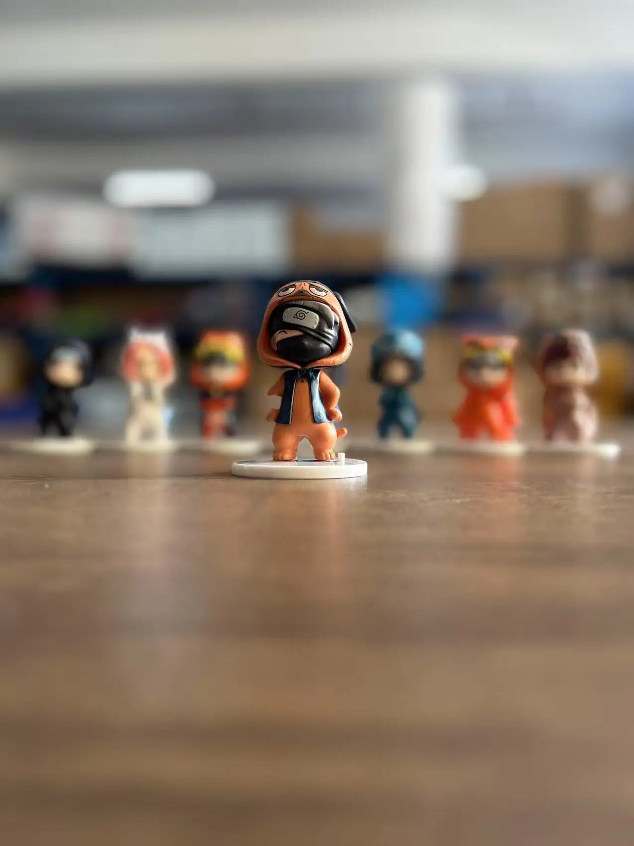 Naruto Bnfigureq Pajamars Series Blind Box Action Figures Model Sasuke Kakashi Costume Design Decoration Gift Toy