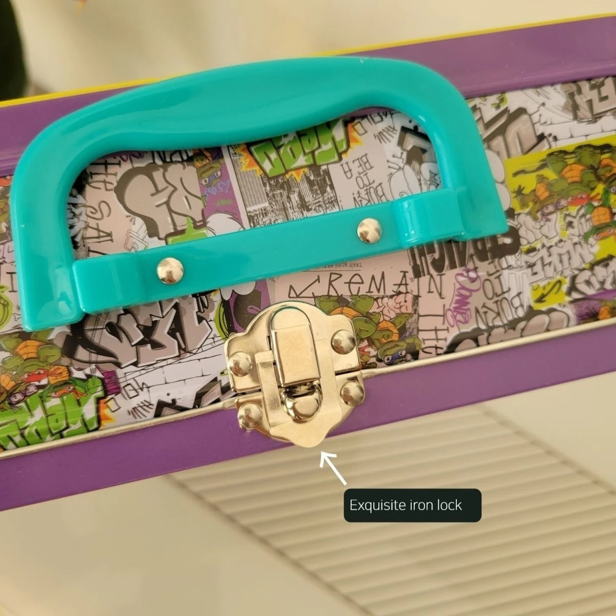 New TMNT Puzzle 24 Pieces Cartoon Animation Puzzle Children'S Puzzle Flat Paper Baby Birthday Gift Exquisite Iron Box Packaging