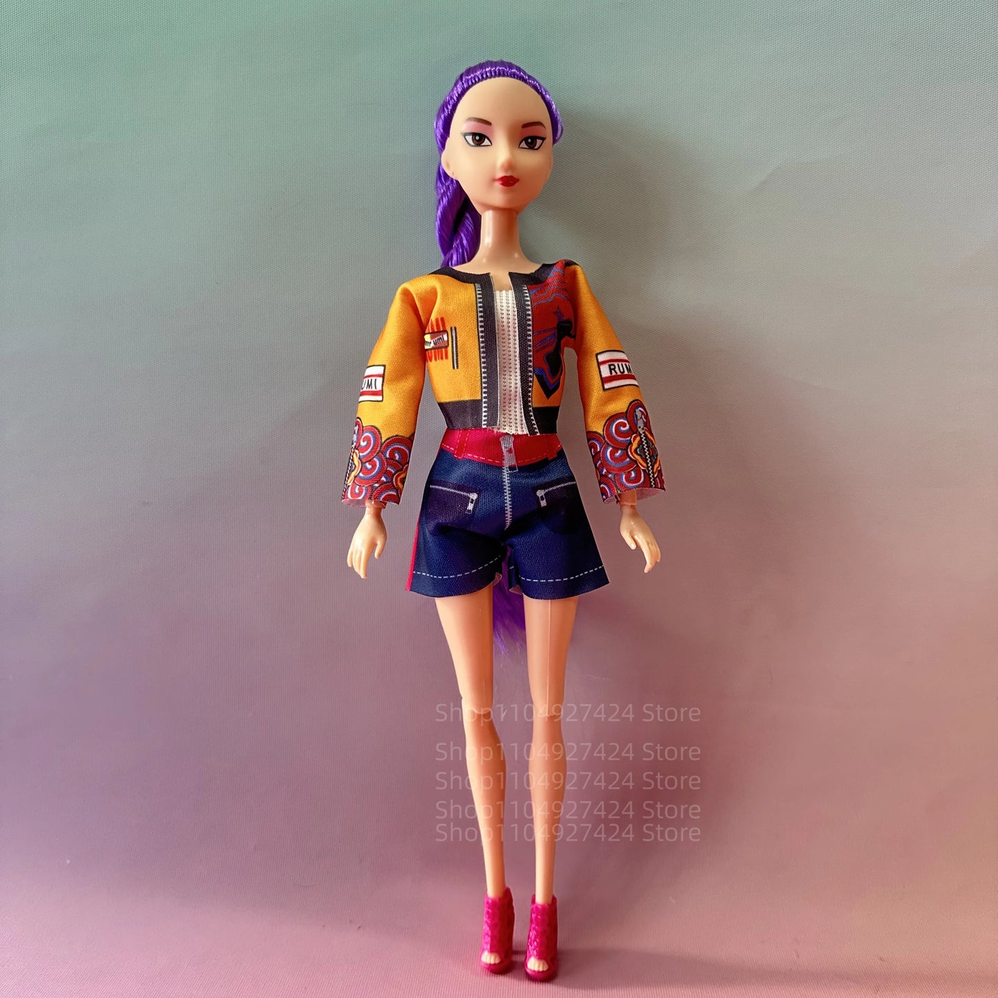 2025 NEW Kpop Demon Hunters Action Figure Vinyl Doll Toy Kawaii Huntrix Anime Figures Rumi Mira Zoey For Children Christmas Gift