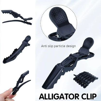 Hot 6pcs/lot Plastic Hair Clip Hairdressing Clamps With 1 Roll Disposable Haircut Necks Hairdressing Collar Hairdressing Set