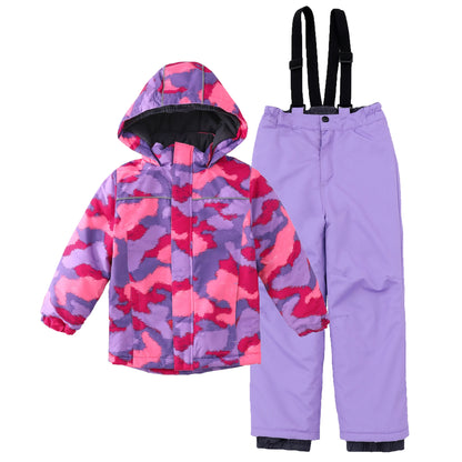 Kids Ski Suit Waterproof Snowboard Jacket & Pants Set - Boys Girls Winter Snow Gear 3-12 Years