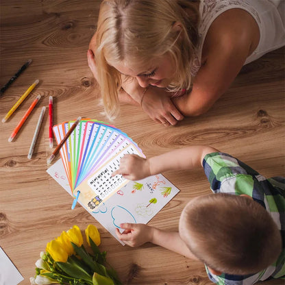 Wipeable Math Training Cards, Addition, Subtraction, Multiplication, Division, Kids Math Practice, Montessori Teaching Aid