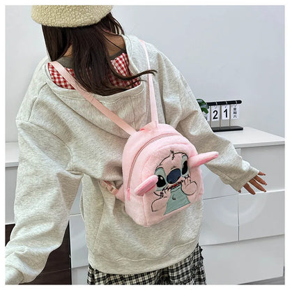 Stitch Backpack  Japanese Blue Funny Cartoon Large-Capacity Student Backpack Kindergarten Bag Kawaii Backpack
