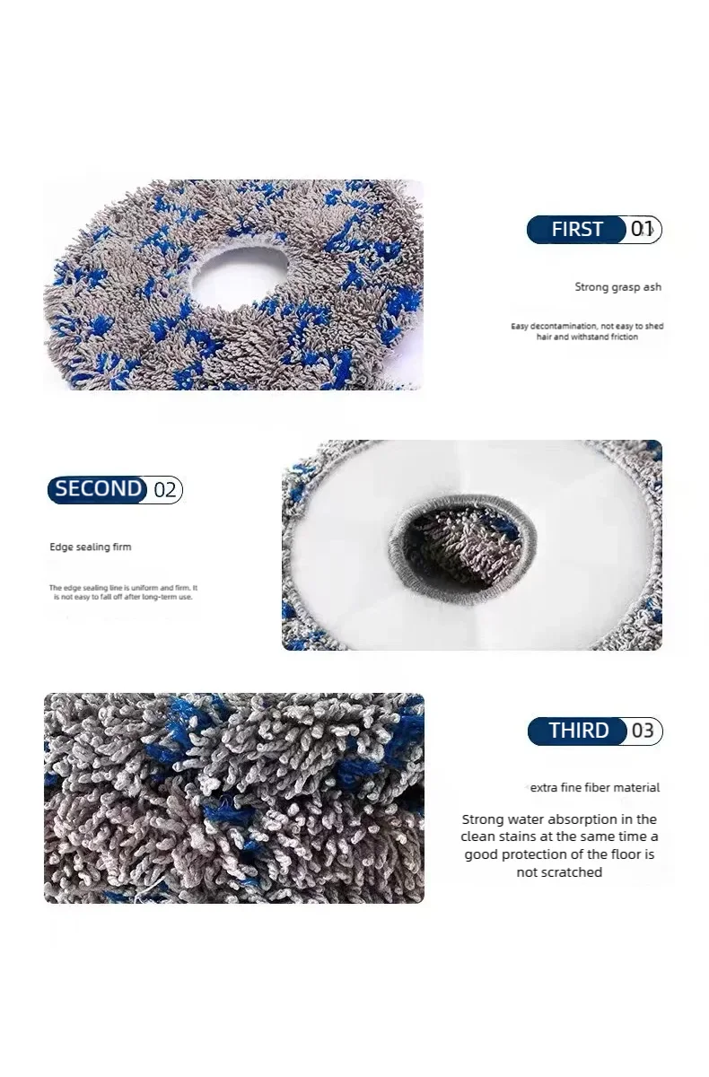 For Midea V12  Eureka J12 Ultra Robot VacuumThe consumables such as the main brush dust bag side brush cloth and filter screen