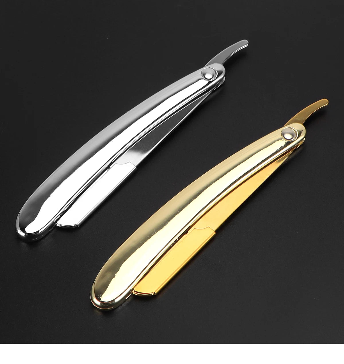Professional Barber Razor Folding Shaving Knife Manual Beard Beard Cut Razors Holder For (No Shaving Blade) Salon Removal Tools