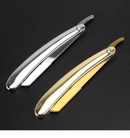 Professional Barber Razor Folding Shaving Knife Manual Beard Beard Cut Razors Holder For (No Shaving Blade) Salon Removal Tools